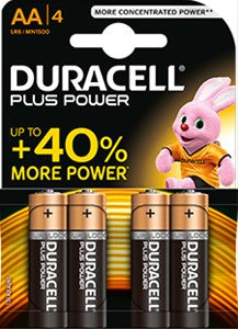 DURACELL - Duracell Plus Power AA - MN1500/4-E⚡shock