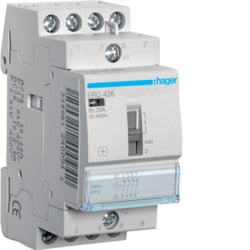 Hager - Contactor manuele bediening - 4x25A - 230V - 4NG - ERC426-E⚡shock