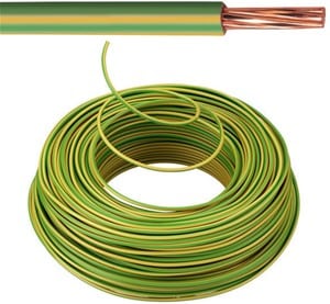 KABEL - VOB - Eca Installatiedraad - 10 mm² - Geel/Groen - H07V-R ( R100 ) - VOB10GG-E⚡shock