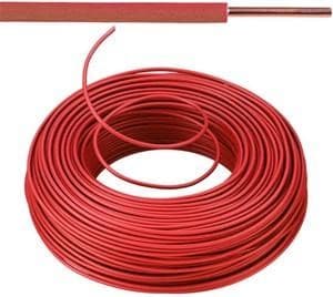 KABEL - VOB - Eca Installatiedraad - 2,5 mm² - rood - H07V-U ( R100 ) - VOB2RO-E⚡shock