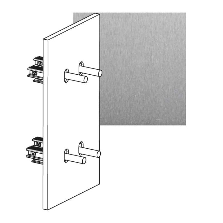 Legrand - ART 4x wissel vert. 10A - épure Geborsteld staal - AR67408-E⚡shock