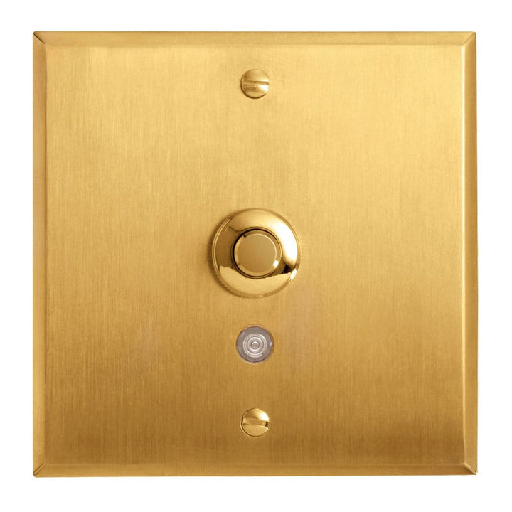 Legrand - ART drukknop rond verlicht 2A - mémoire Geborsteld goud - AR67211-E⚡shock