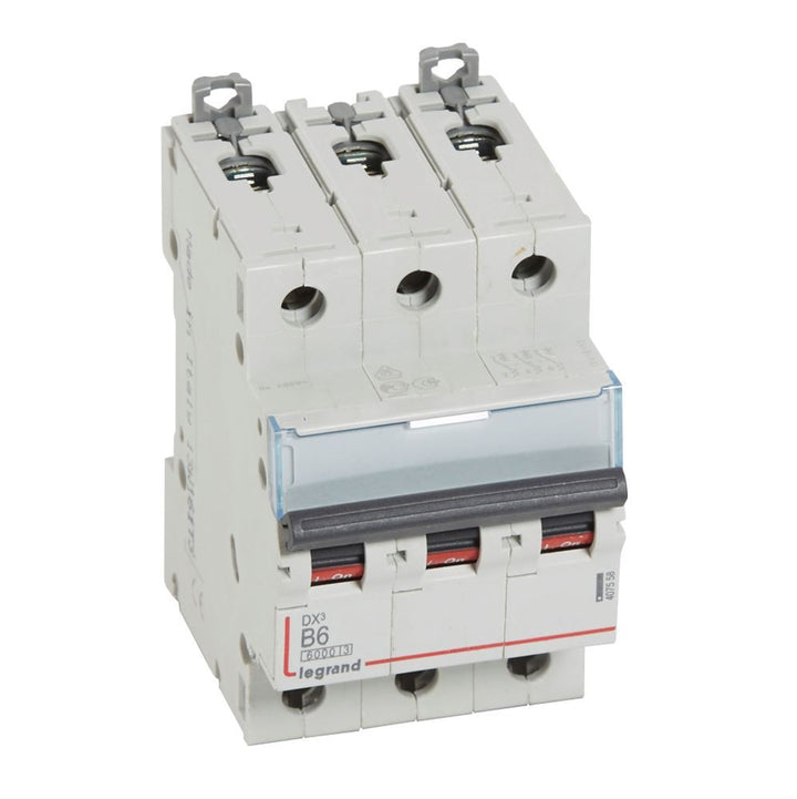 legrand - Autom. DX³ 6000A/10kA 3P B06 400V - 3 modules - 407558-E⚡shock