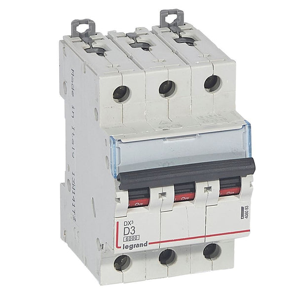 legrand - Autom. DX³ 6000A/10kA 3P D03 400V 3 modules - 408083-E⚡shock