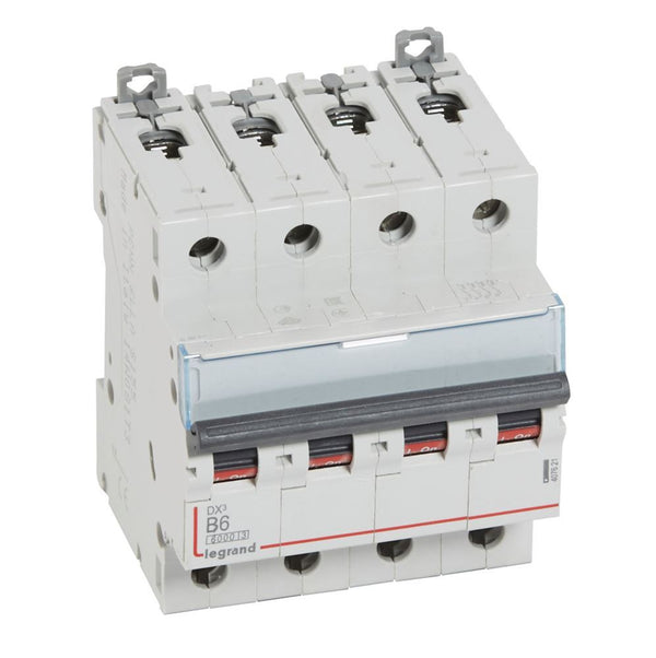 legrand - Autom. DX³ 6000A/10kA 4P B06 400V - 4 modules - 407621-E⚡shock