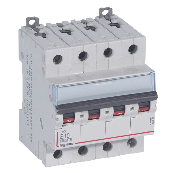 legrand - Autom. DX³ 6000A/10kA 4P B10 400V - 4 modules - 407622-E⚡shock