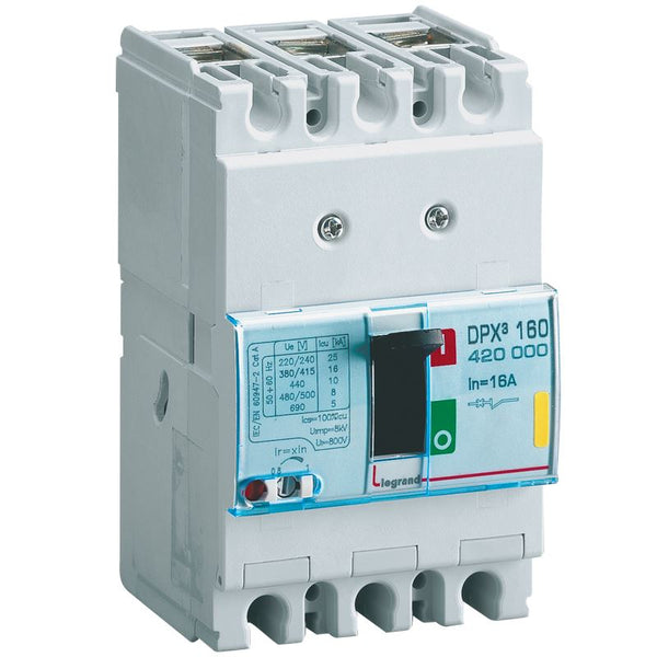 legrand - DPX³160 auto mt 3P 16A 16kA - 400V - 420000-E⚡shock