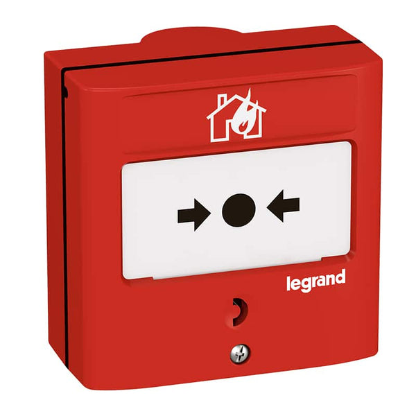 Legrand - Manuele bediening opbouw rood met membraan - 138069-E⚡shock