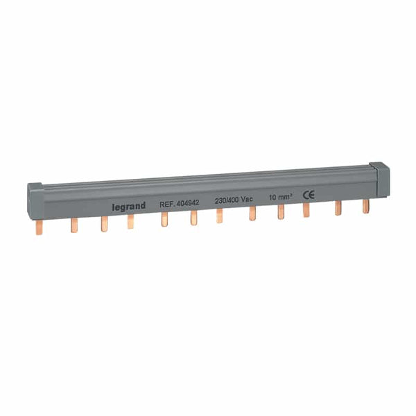 Legrand - Verbindingsrail met tanden 3p 12 modules - 10mm² - 404942-E⚡shock