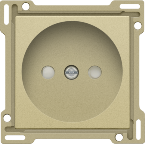 Niko - centraalplaat stopcontact 2P+Veiligh. Gold - 221-66501-E⚡shock