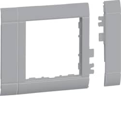 Hager - Modulaire afdekplaat voor datastopcontact G3155, gelakt alu - GR0800ALAN-E⚡shock