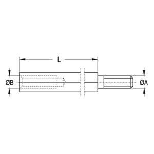 vynckier - OPHOOGSTUT 65MM M4 - 890806-E⚡shock