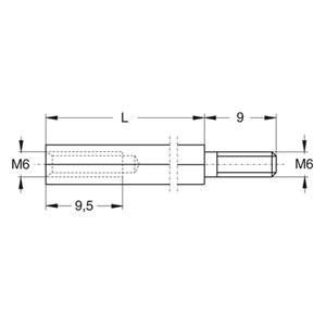 vynckier - OPHOOGSTUT SLEUTELBREEDTE 9 H=35MM - 811455-E⚡shock