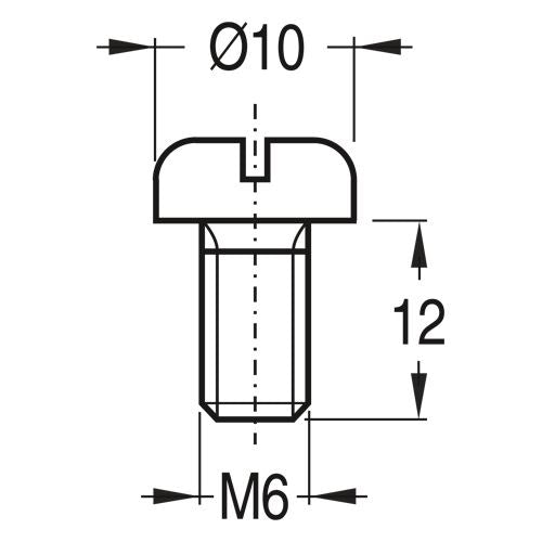 vynckier - SCHROEF M6X12 - 833655-E⚡shock